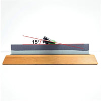 Precision Knife Sharpening Angle Guide with Fixed Angle Rod for Kitchen Knives, Scissors and Whetstones