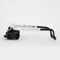 LED Magnifying Glasses with 4 Lenses and Dual Lights for Detail Work Tasks