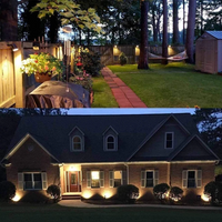 12V LED Landscape Spotlight with 270-Degree Adjustable Head and 500 Lumens, 10-Pack