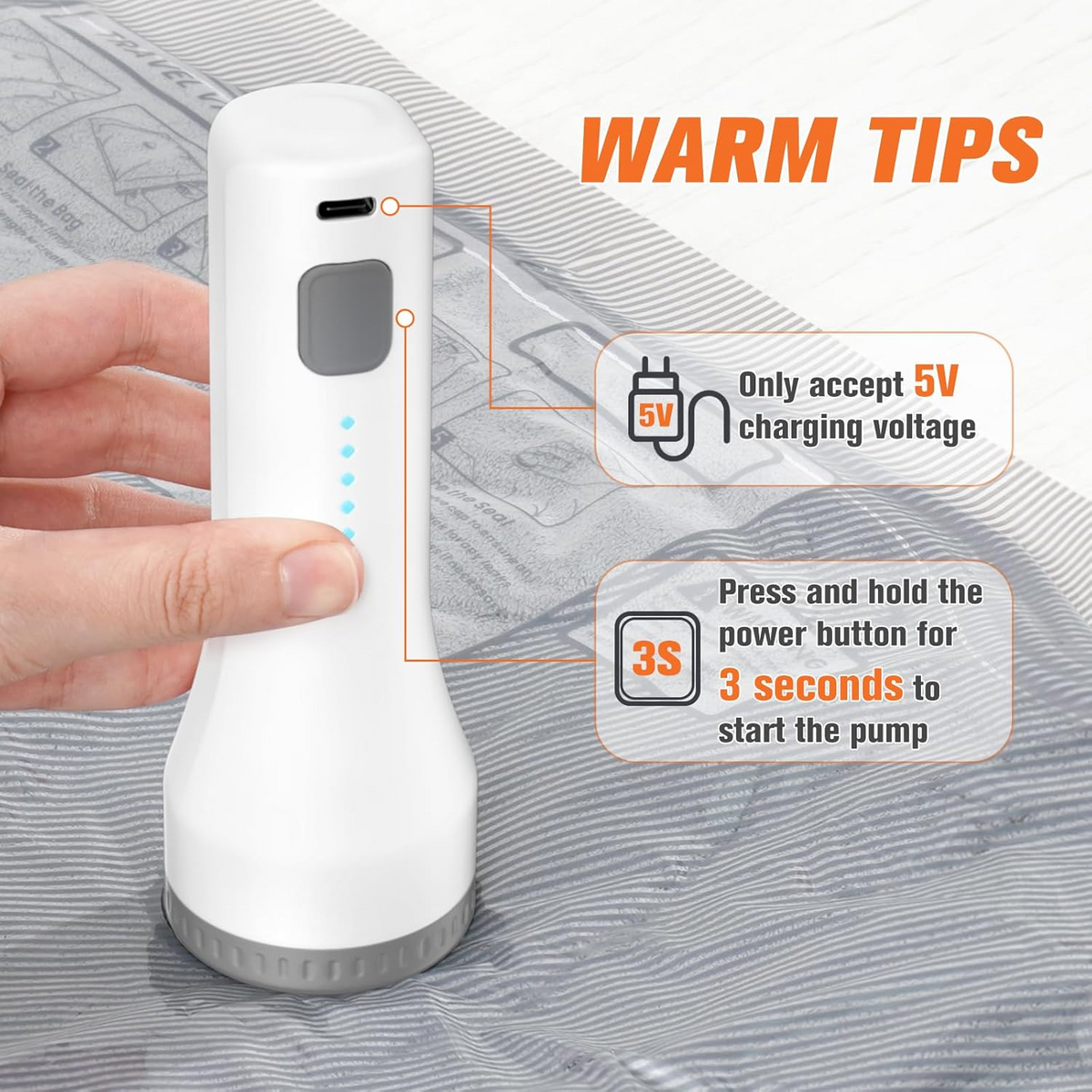 Vacuum Storage Bags with Wireless Pump, 15-Piece Set for Seasonal Clothes and Bedding
