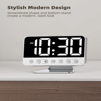 Battery Backup Alarm Clock with 2-Inch Display and USB Phone Charging