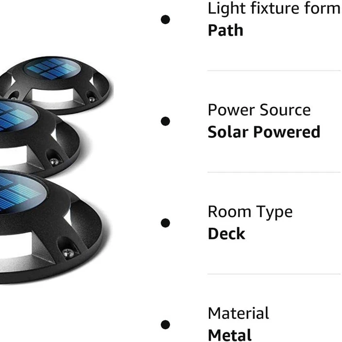 Outdoor Solar Pathway Light with Automatic Dusk Sensor and 80 Hour Runtime