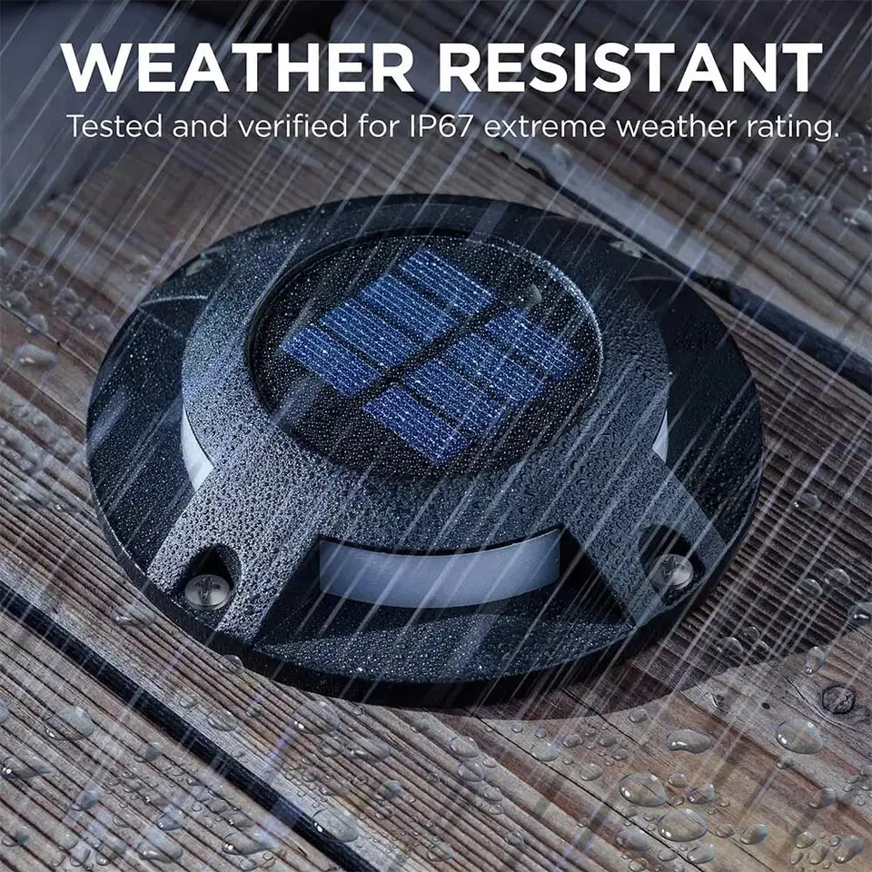Outdoor Solar Pathway Light with Automatic Dusk Sensor and 80 Hour Runtime