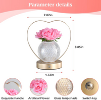 Rechargeable Sunflower Night Light with Touch Dimming and Yellow Glow