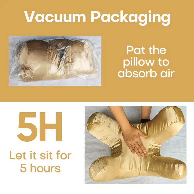 Contoured Face Support Pillow with Raised Pillars and Removable Washable Case