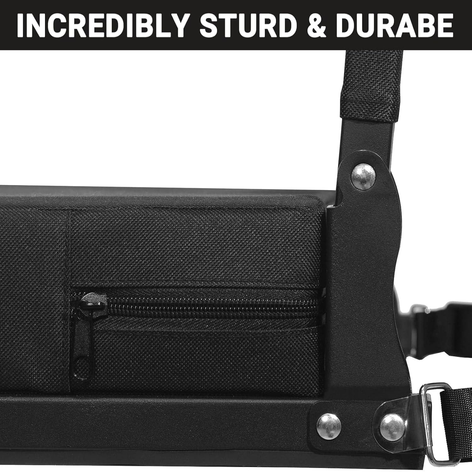 Portable Bleacher Chair with Angled Back Support and Shoulder Strap