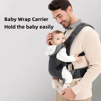 Adjustable Baby Hipseat Carrier with Kangaroo Sling Wrap for Outdoor Use