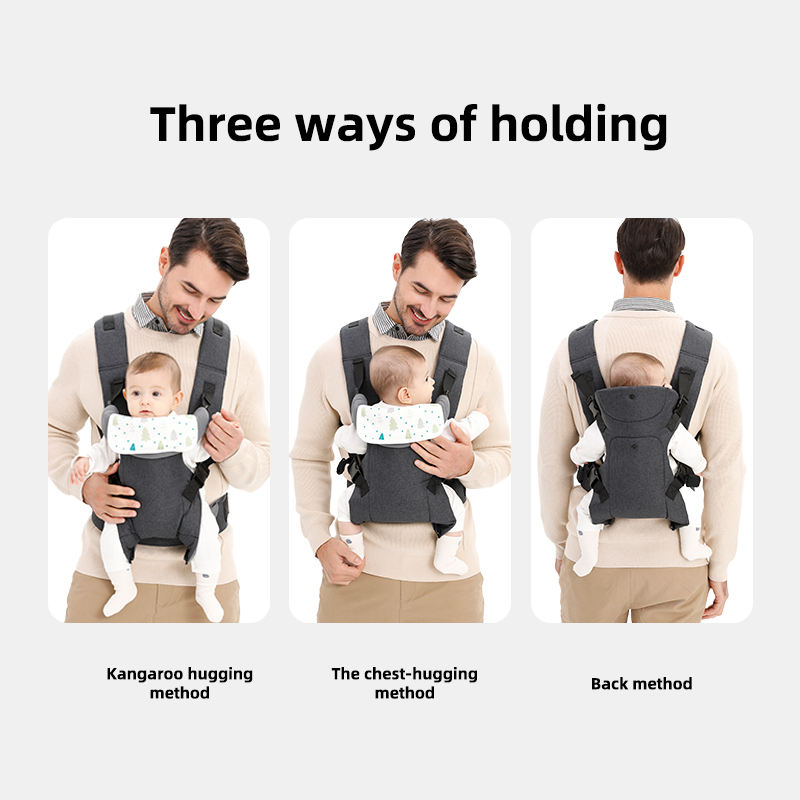 Adjustable Baby Hipseat Carrier with Kangaroo Sling Wrap for Outdoor Use