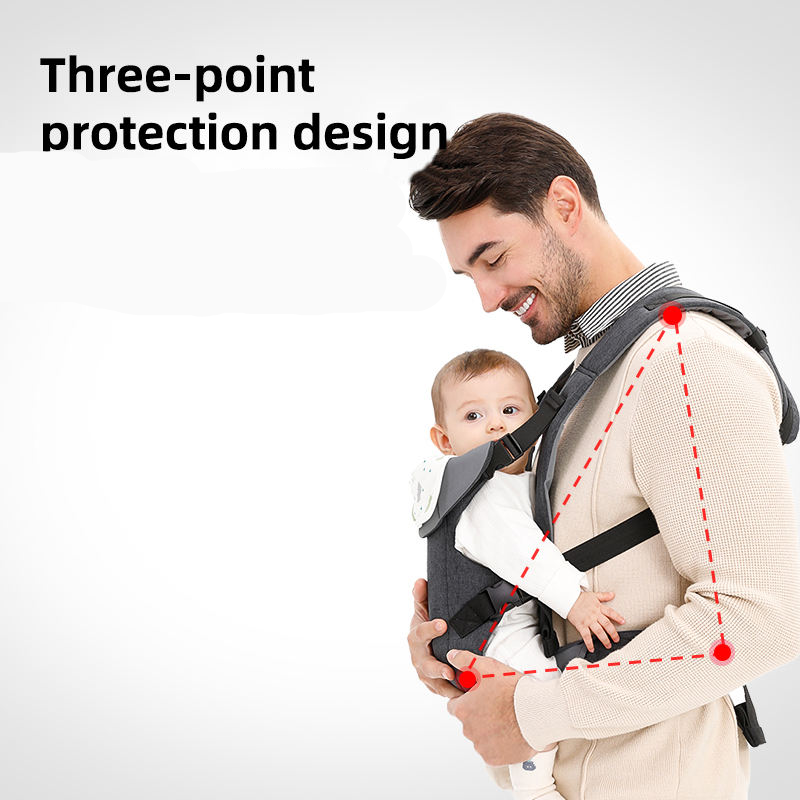 Adjustable Baby Hipseat Carrier with Kangaroo Sling Wrap for Outdoor Use