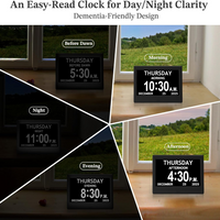 Daily Routine Clock with Eight Activity Reminders and Large Display