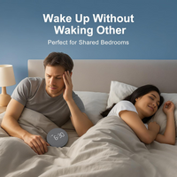 Cordless Alarm Clock with 110dB Sound and Vibrating Pillow Disc for Heavy Sleepers