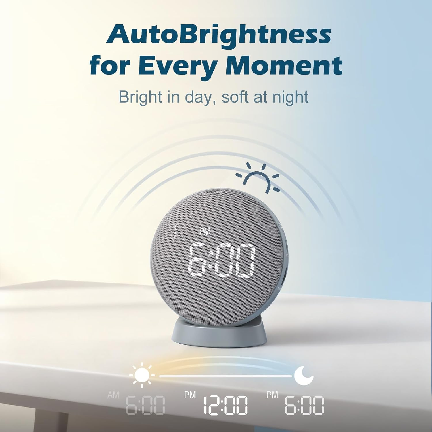 Cordless Alarm Clock with 110dB Sound and Vibrating Pillow Disc for Heavy Sleepers