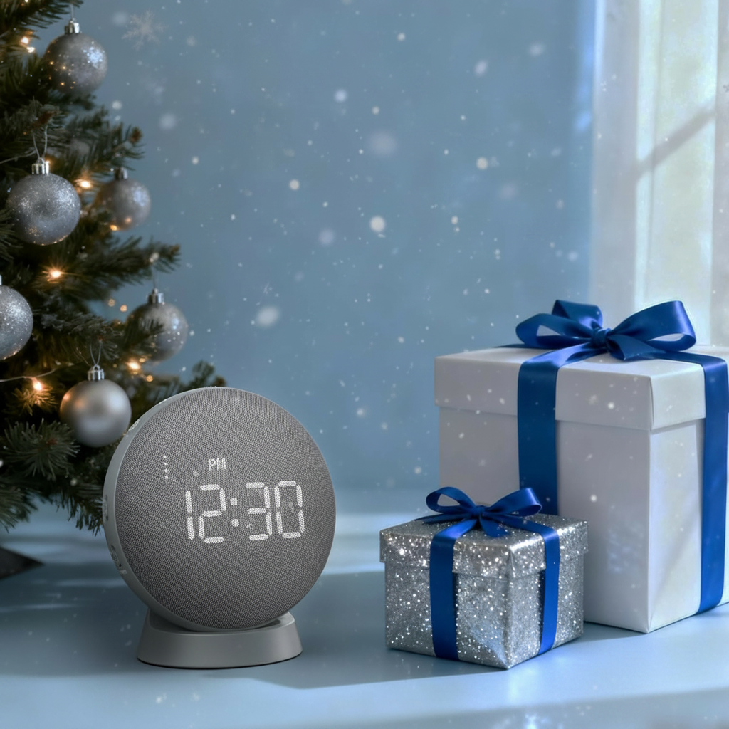 Cordless Alarm Clock with 110dB Sound and Vibrating Pillow Disc for Heavy Sleepers