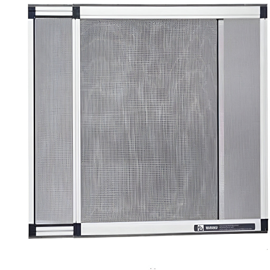 Fiberglass Window Screen with Aluminum Frame and Felt Seal, Pack of 2