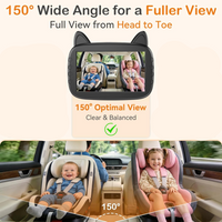 Infant Car Seat Monitor with Infrared Night Vision and Wide Angle Camera
