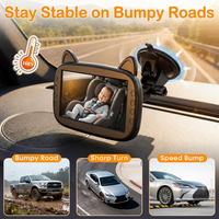 Infant Car Seat Monitor with Infrared Night Vision and Wide Angle Camera