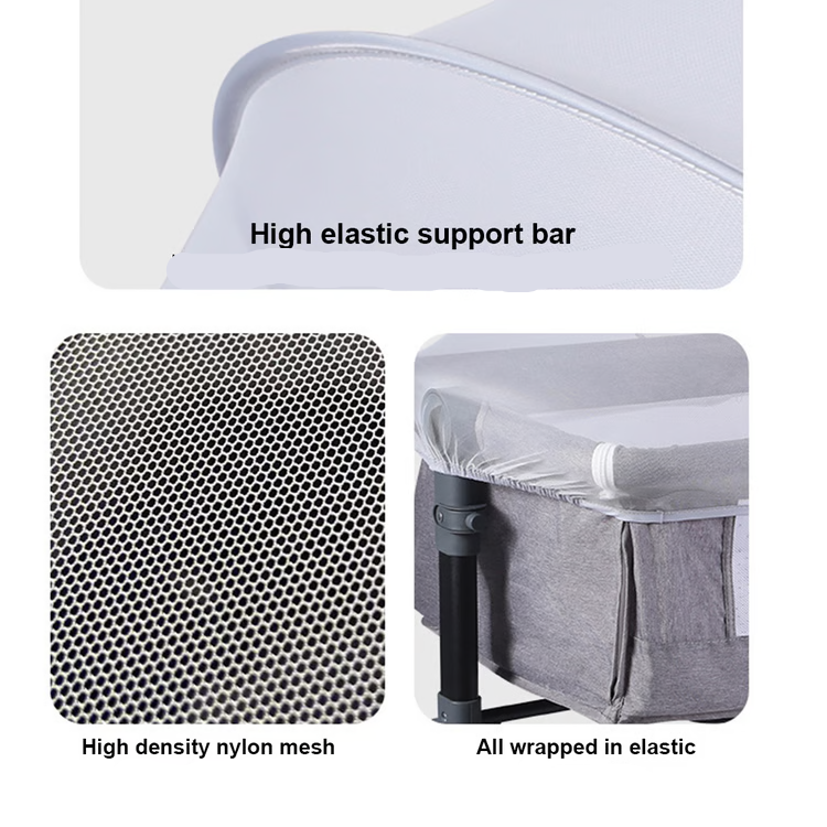Pop Up Mosquito Net for Cribs and Bassinets with Mesh Barrier