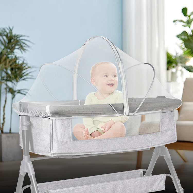 Pop Up Mosquito Net for Cribs and Bassinets with Mesh Barrier