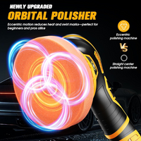 Orbital Car Paint Polisher with Rechargeable Battery and Variable Speed Control, Multiple Foam Pads