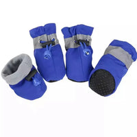 Dog Boots with Anti Slip Sole and Warm Lining for Winter Protection