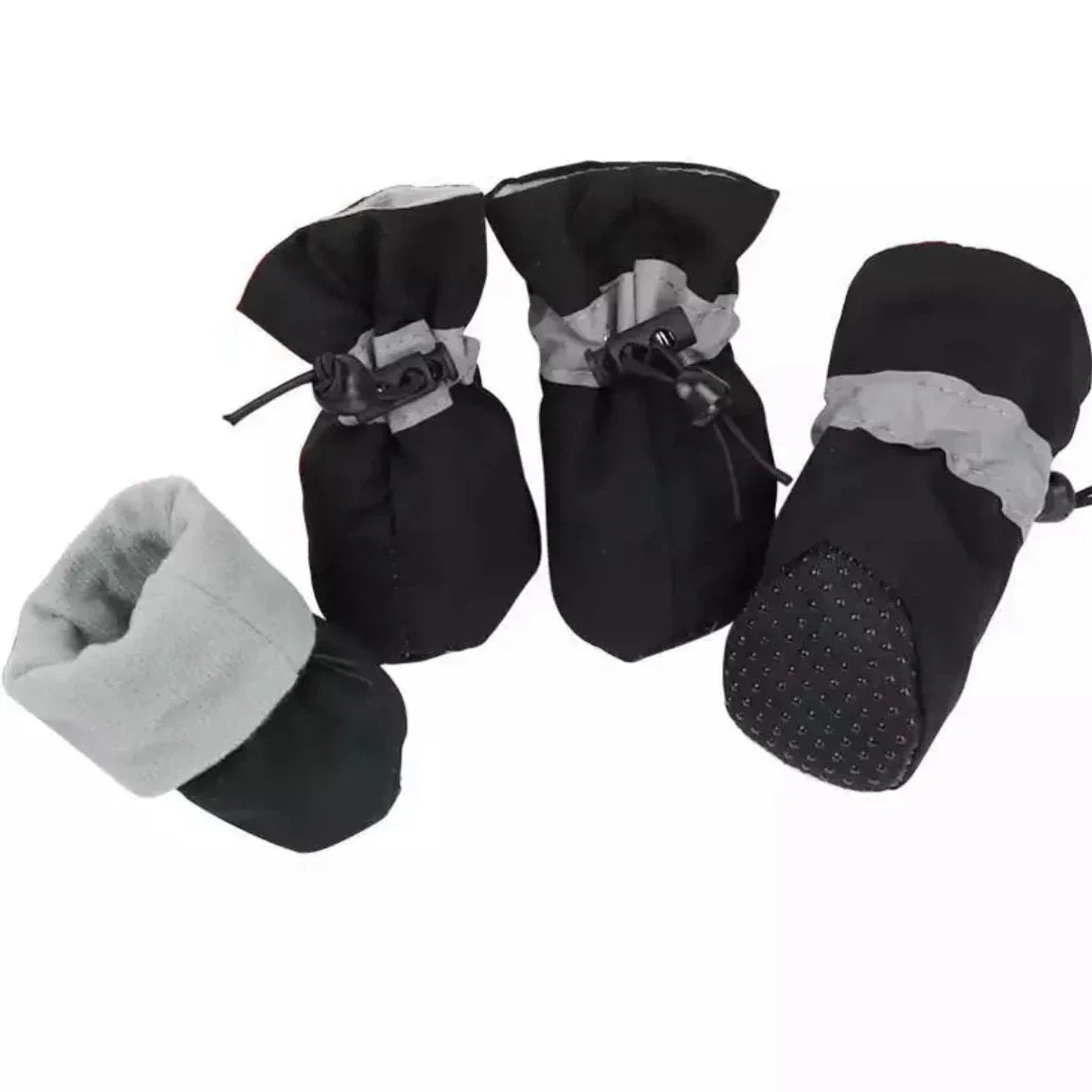 Dog Boots with Anti Slip Sole and Warm Lining for Winter Protection