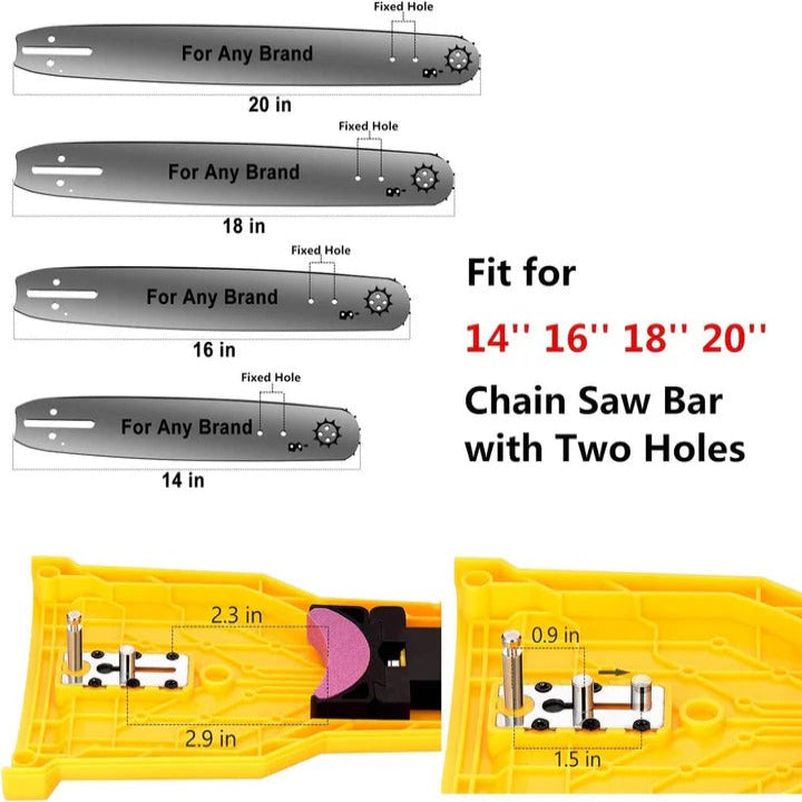 Chainsaw Teeth Sharpener, Adjustable Chain Sharpening Attachment