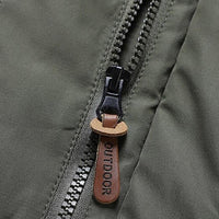 Mens Padded Fleece Jacket With Multiple Zip Pockets