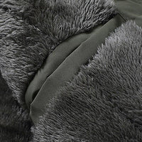 Mens Padded Fleece Jacket With Multiple Zip Pockets