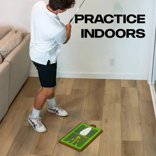 Chipping Golf Training Swing Detection Mat with Visual Feedback