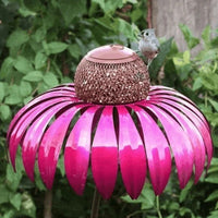 Coneflower Metal Bird Feeder Design