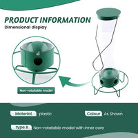 Squirrel-Proof Bird Feeder with Clear Seed Tube