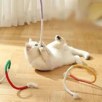 Cat Rope Chew Toys with Silvervine Balls, 3-Piece Set