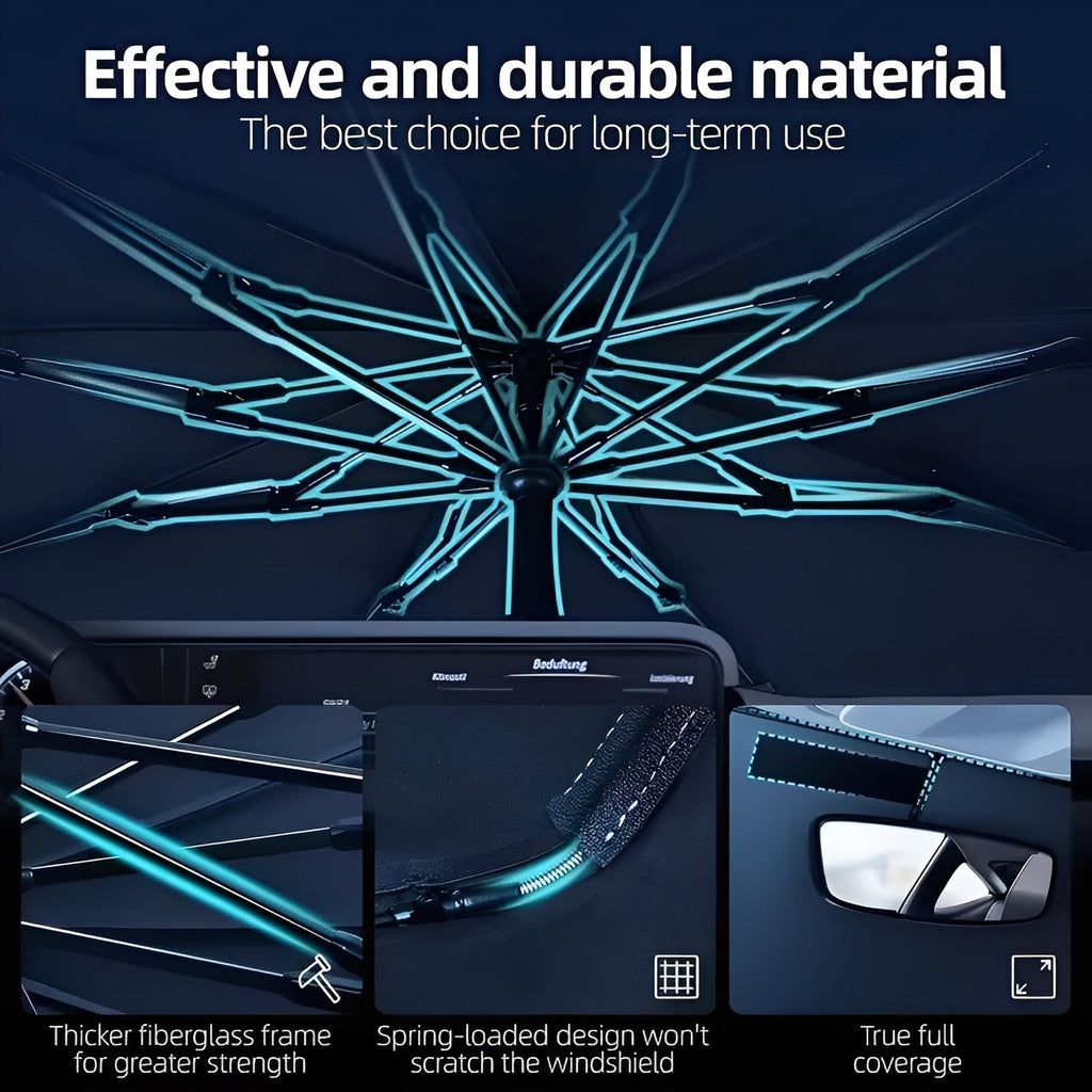 Car Sunshade Umbrella with Foldable Design