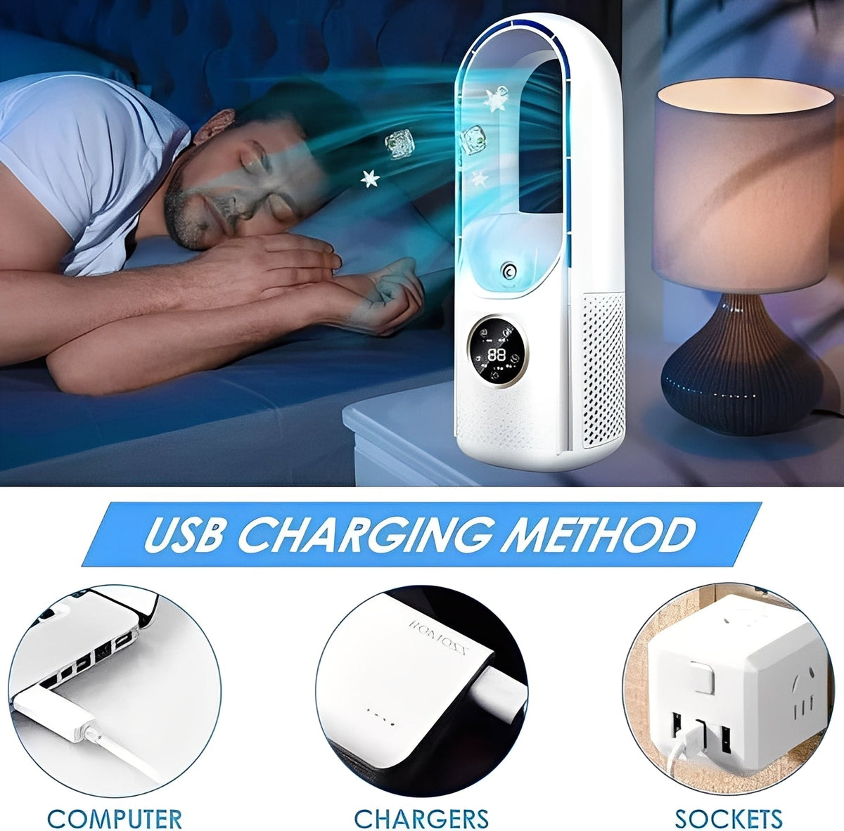 Bladeless Portable Cooling Fan