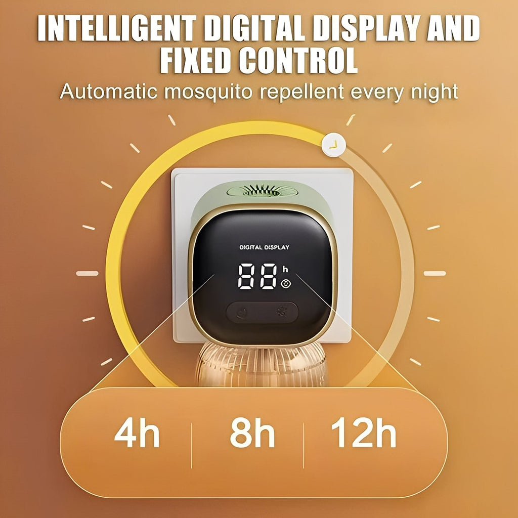 Electric Plug-In Pest Deterrent Device with LED Timer Screen