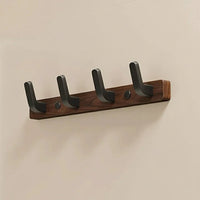 Wood and Metal Coat Hook Wall Mounted Design