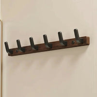 Wood and Metal Coat Hook Wall Mounted Design