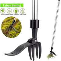Stand Up Weed Puller Tool with Foot Lever Design