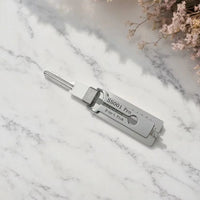 Stainless Steel Key Decoder Tool for Locksmith Use