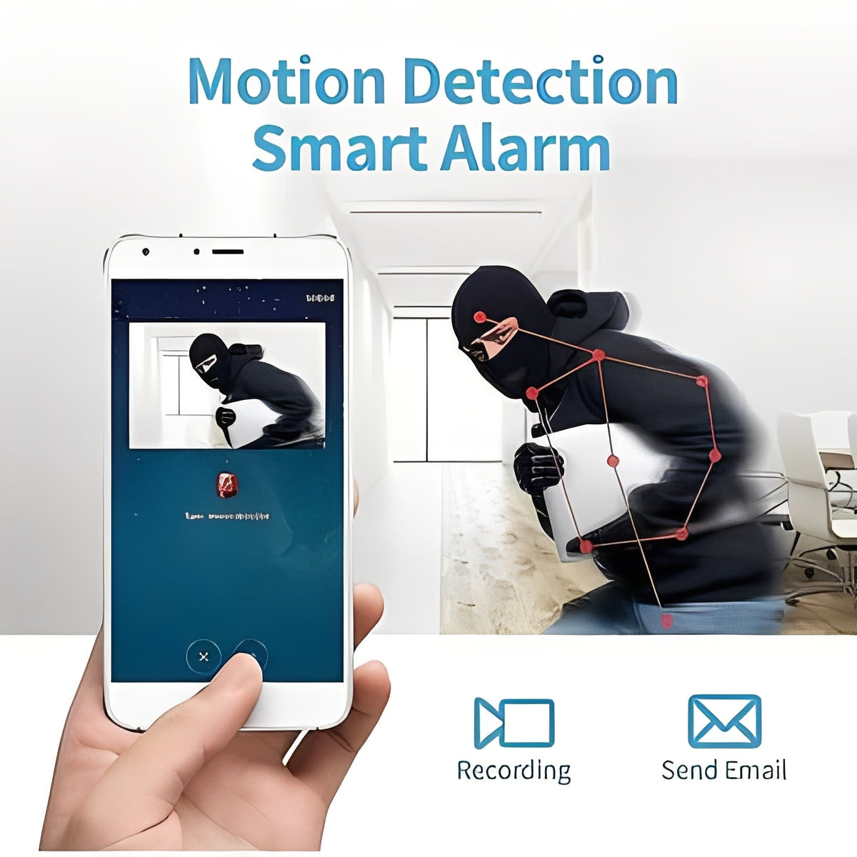 Mini Magnetic Wireless Camera with Rechargeable Battery