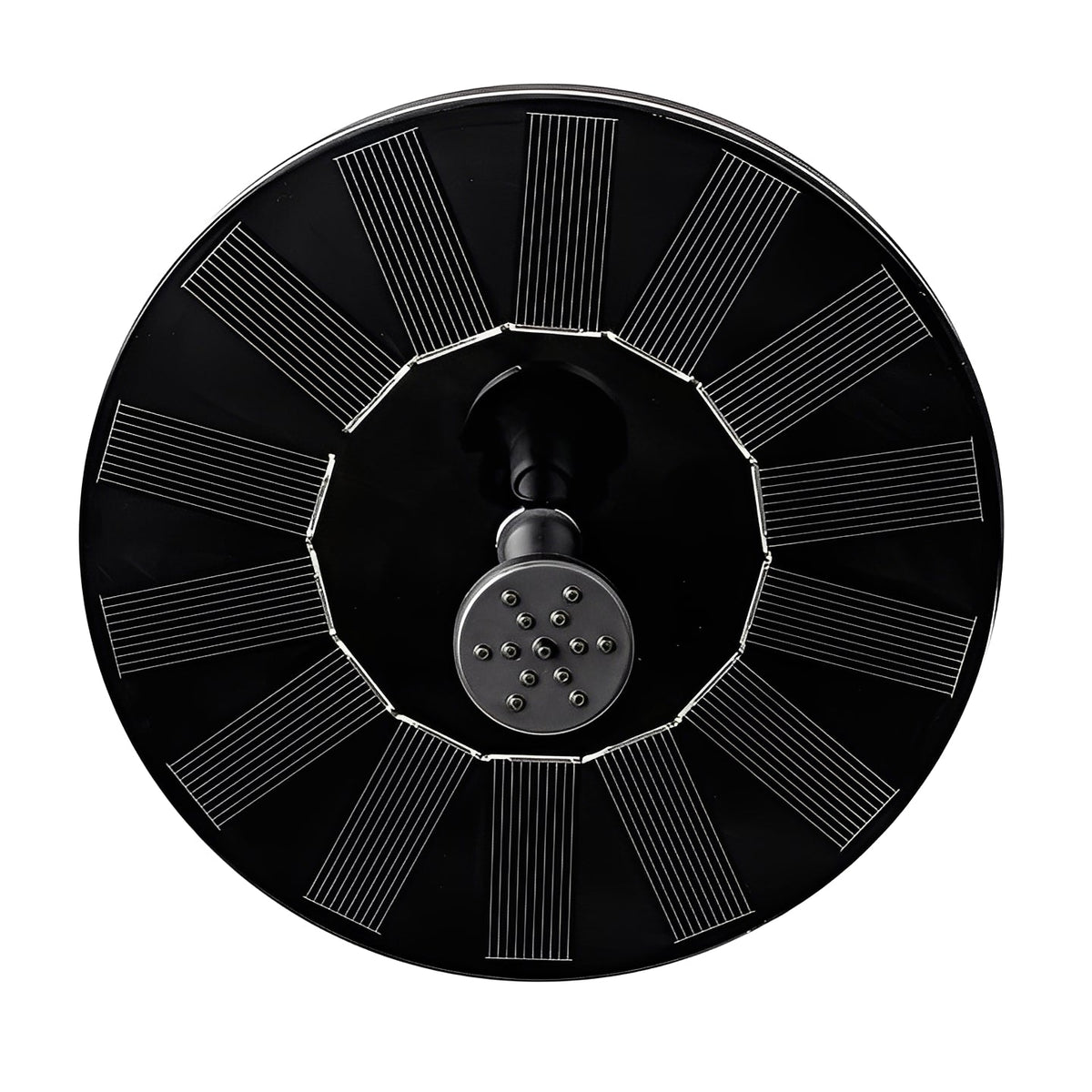 Floating Solar Fountain Pump with Multiple Spray Heads for Birdbaths and Ponds