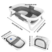 Foldable Infant Bathing Tub with Temperature Indicator