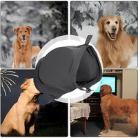 Dog Ear Muffs Hoodie, Adjustable Pet Head Wrap