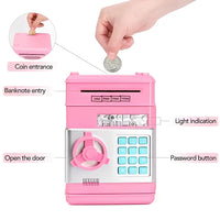 Kids Electronic Piggy Bank with Password Lock and Coin Slot