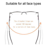 Folding Close Work Eyewear with Stainless Steel Frame