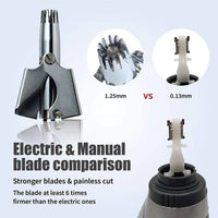 Manual Stainless Steel Nose and Ear Hair Trimmer