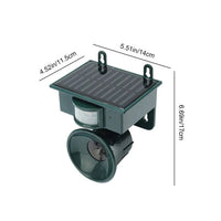 Solar Powered Bird Deterrent Device with PIR Motion Sensor