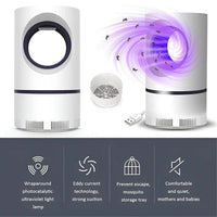 USB Powered Insect Trap with UV Light and Removable Tray