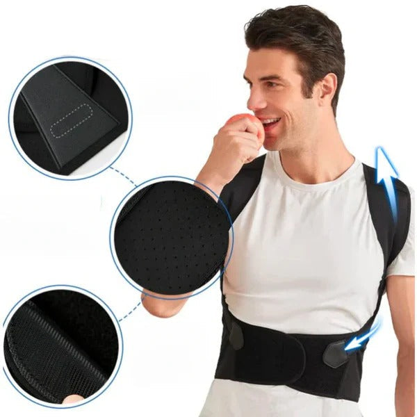 Adjustable Upper Back Posture Support, Alignment Trainer Strap