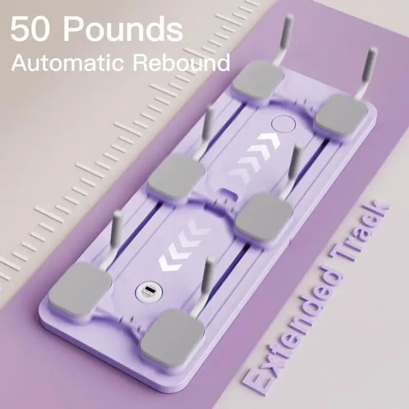 Core Strength Training Board with Integrated Timer and Foot Straps